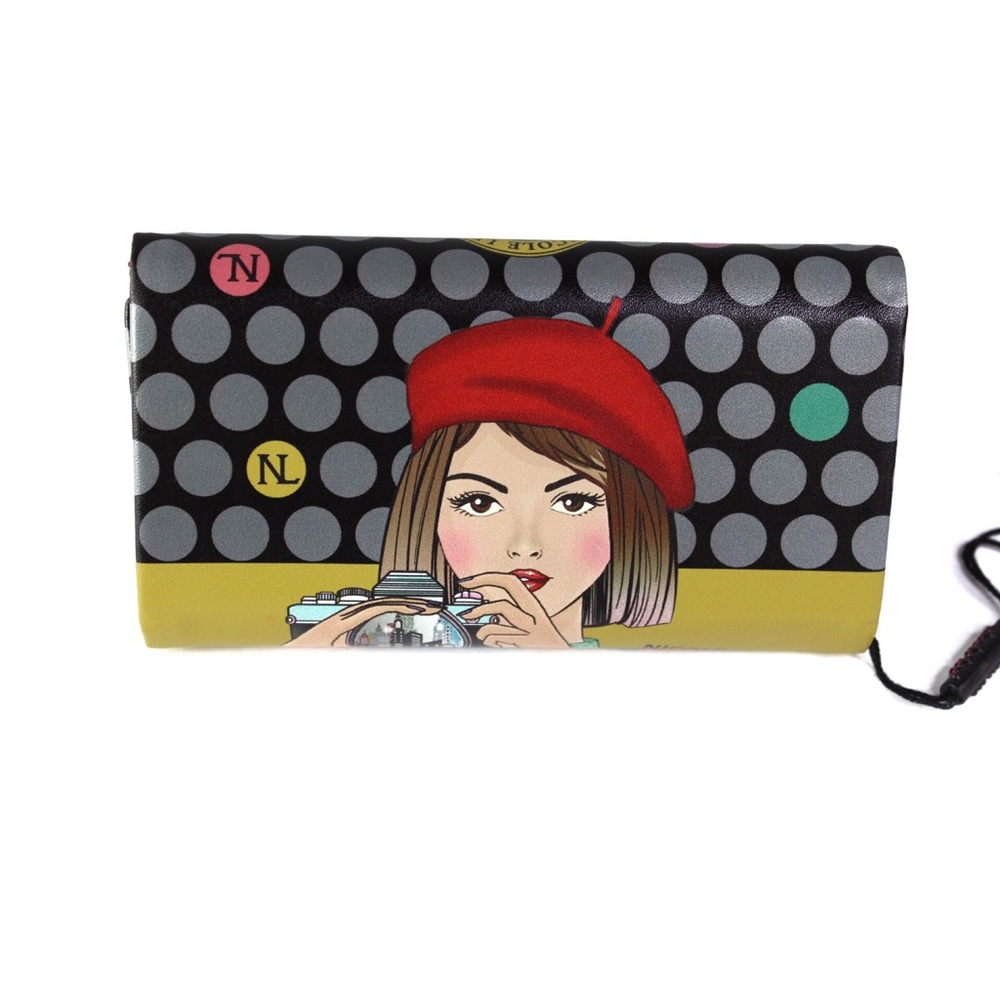 Nicole Lee NWT “Clara Loves Photo” Triangluar Glasses Case